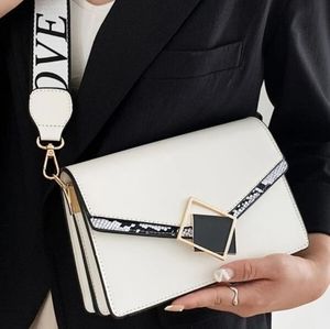 Snakeskin detail metal square crossbody bag BNWT